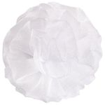 Бант для волос 8х10 см, 10х12 см, 8 см на резинке, белый, АССОРТИ, MONTE VITA, 457117