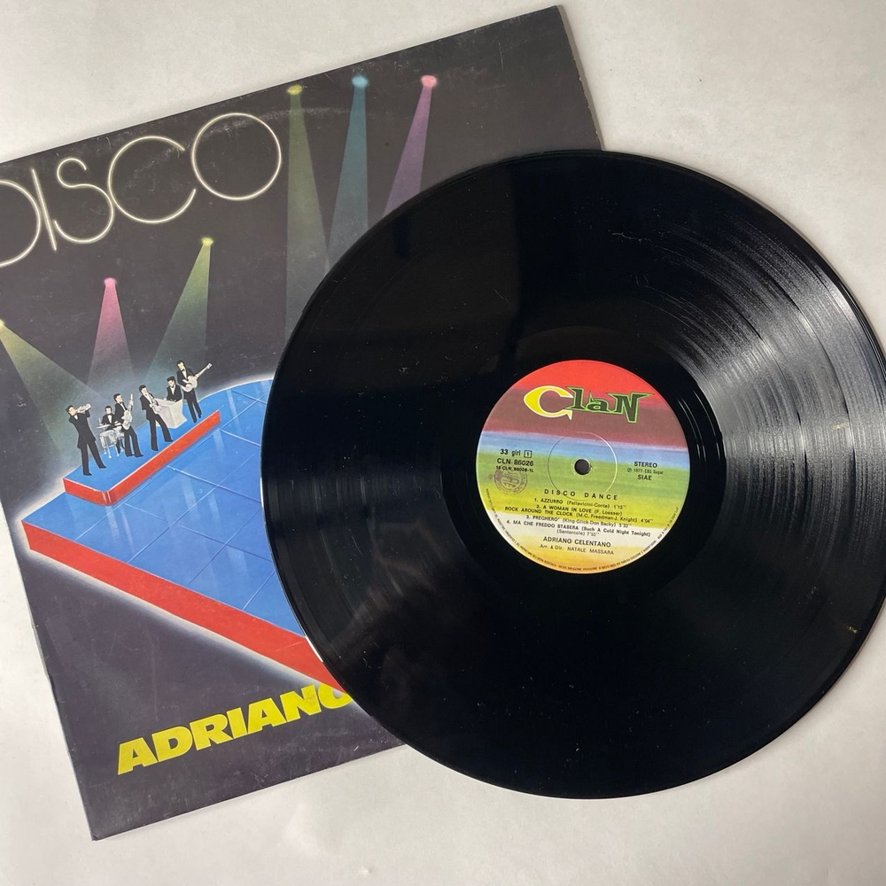 Винтажная виниловая пластинка LP Adriano Celentano Адриано Челентано, Disco Dance (Италия 1977)