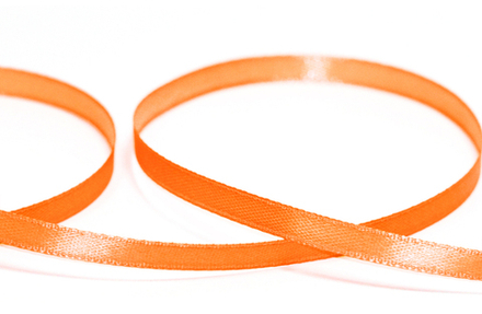 Лента атласная, 6 мм, №023 яр. оранж.