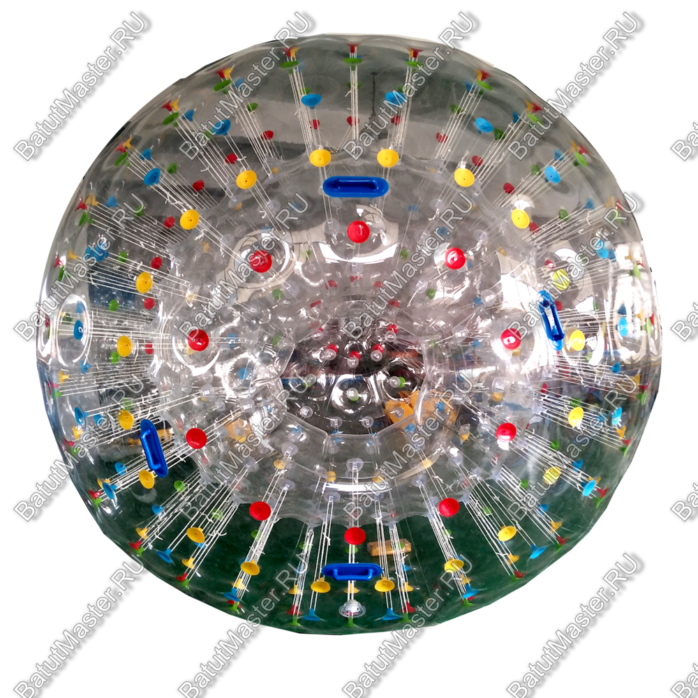 Гидро/аква зорб ТПУ с цветными держателями, диаметр 2.8 м