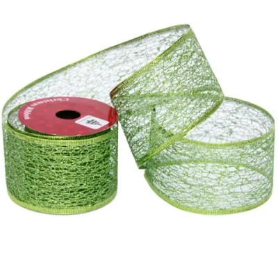 Лента для декорирования «Сказка» 6,3 см, 2,7 м, Салатовый