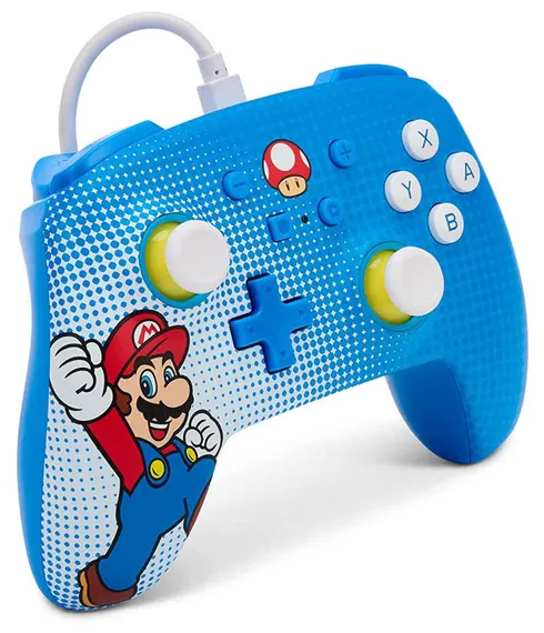 Проводной Геймпад Switch PowerA Enhanced Wired Controller Оригинал Mario Pop Art