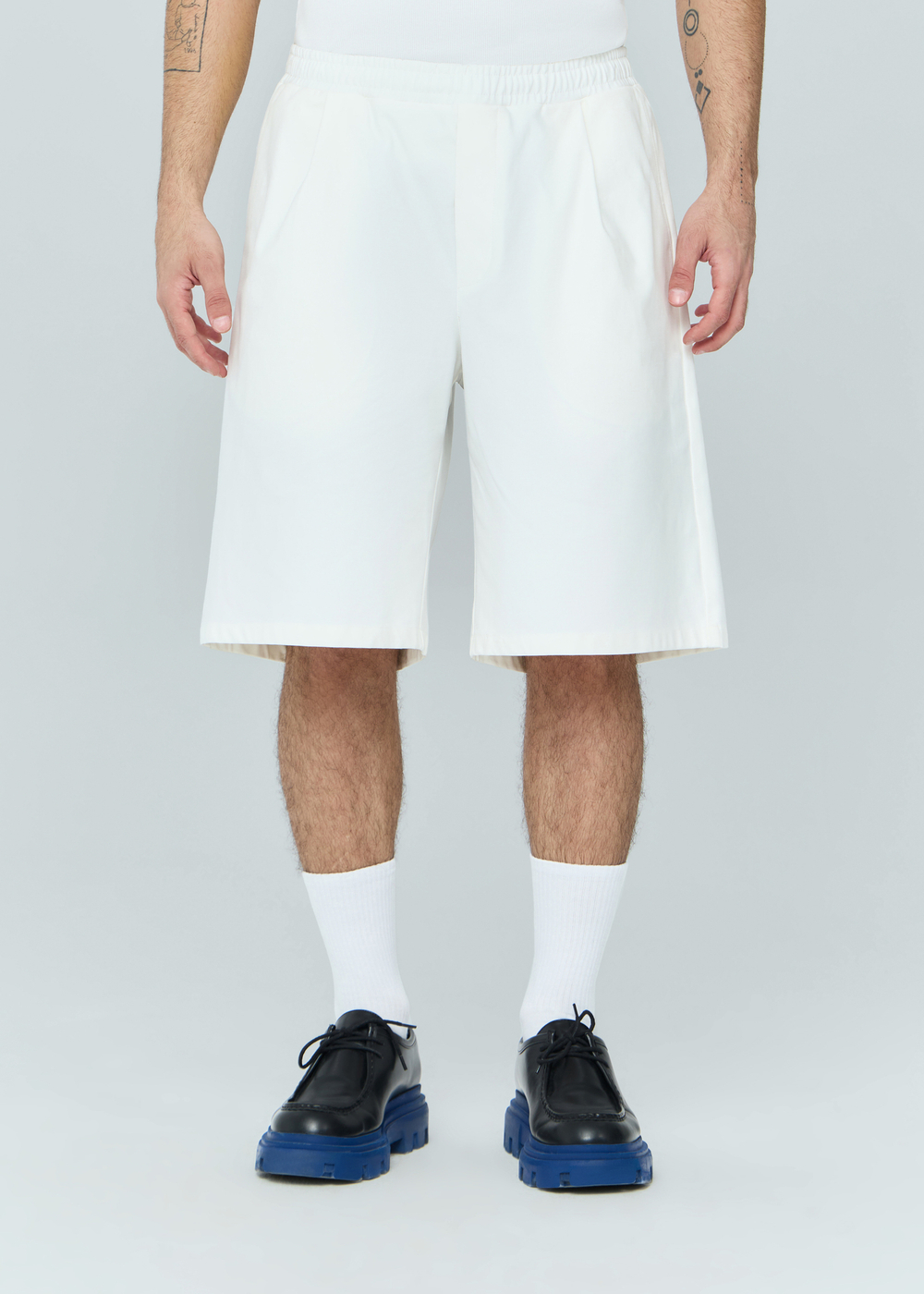 Шорты на резинке | white