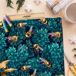 Ткань премиум дюспо насекомые в сумерках