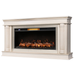 Каминокомплект: Очаг Royal Thermo Aurora RTFP/P-AR40LS, портал Olympia 42/40/36, сл. кость с зол. па