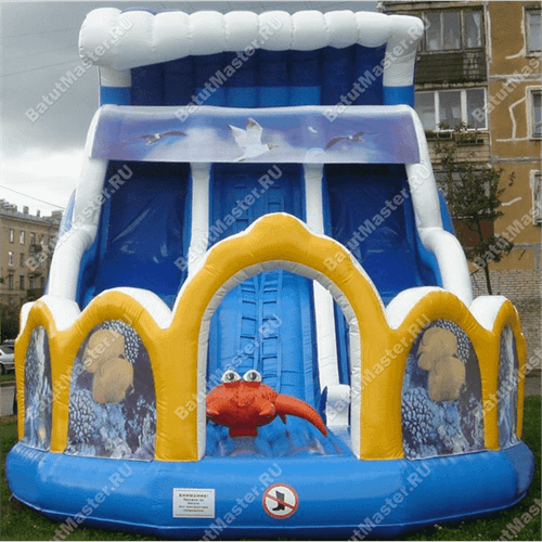 Коммерческий надувной батут "Большая волна"