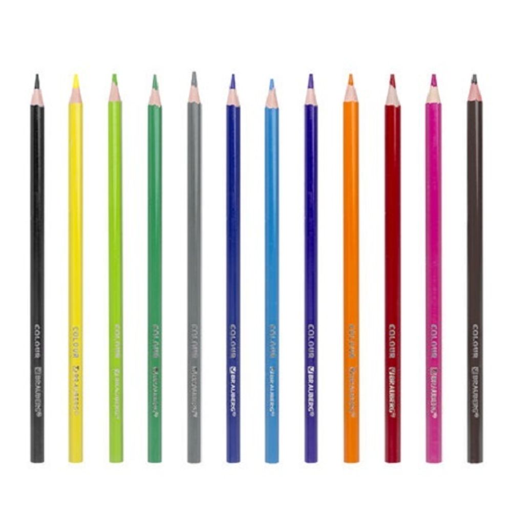 Карандаши цветные 12цв. Brauberg Premium, 181666