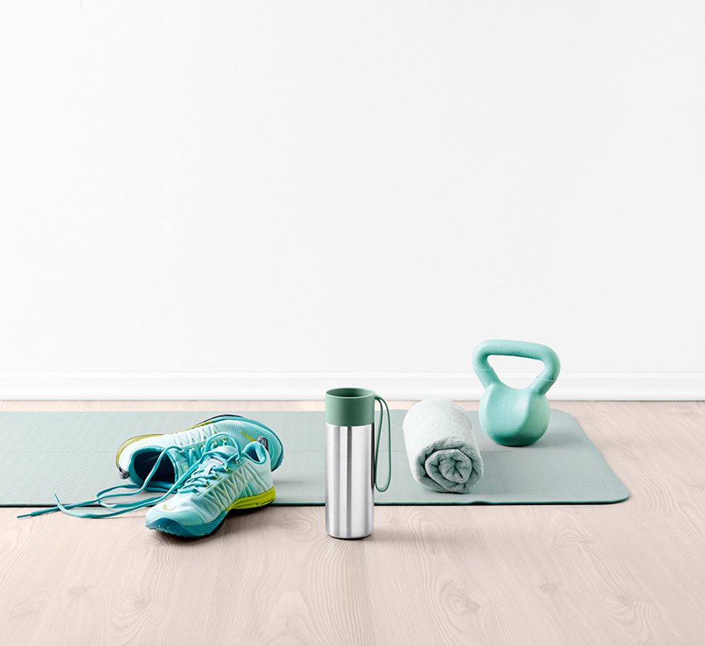 Термос to go 350 мл мраморно-серый