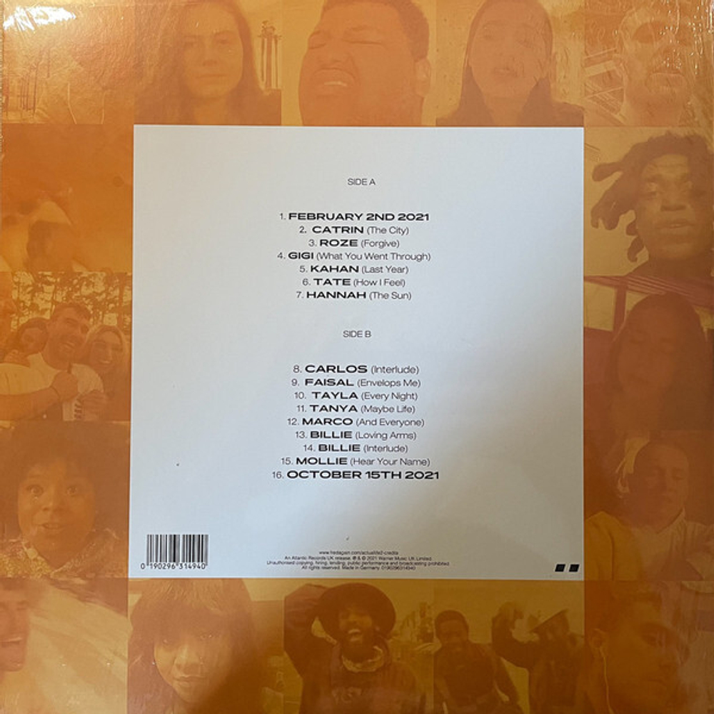 Fred Again / Actual Life 2 (February 2 - October 15 2021)(Clear Vinyl)(LP)