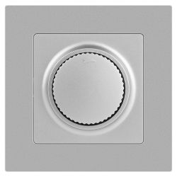 Светорегулятор Intro Accent 6-401-03 поворотный, 600Вт 230В, IP20, СУ, алюминий | Intro