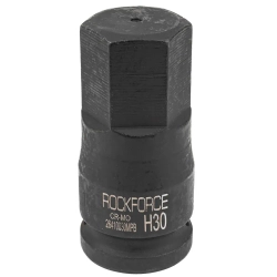 Головка-бита ударная 6-гранная 30мм, 3/4'' RockForce RF-26410030MPB