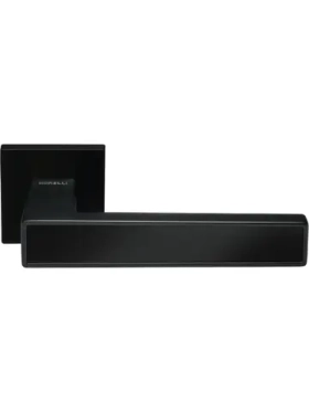 Дверная ручка MORELLI MH-48-S6 BL на квадратной розетке 6 мм, цвет черный 9012522