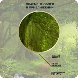 Фотообои 3D Лес для зала, в детскую, в спальню, в гостиную, на кухню 500х270