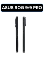 Оригинальный чехол для Asus Rog Phone 9 / 9 Pro, черный (частично прозрачный)