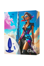 Анальная вибровтулка L`Eroina APP Closs синий 10,5 см