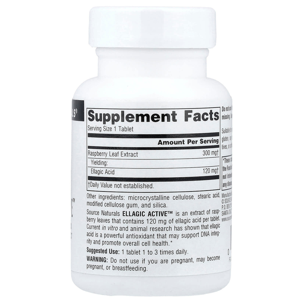 Source Naturals, Ellagic Active ™, 60 таблеток