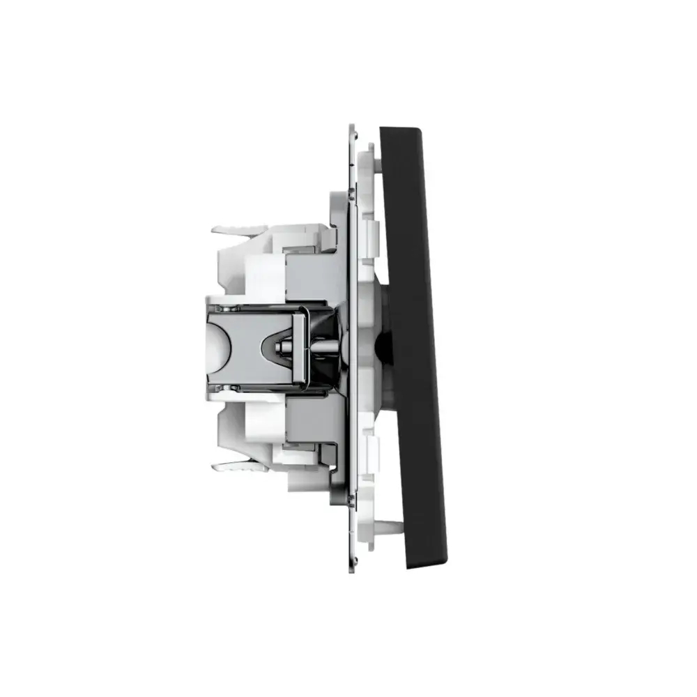 ARTGALLERY Перекрестный ПЕРЕКЛЮЧАТЕЛЬ, 10АХ, механизм, быстрозажим. клем., КАРБОН