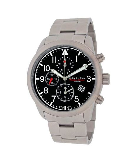 Канадские часы Momentum FLATLINE CHRONO 1M-SN34BS0