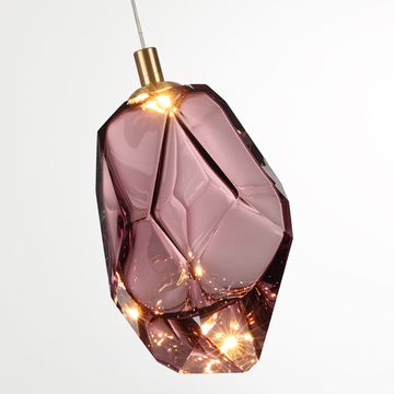 Подвес 4W 3000K 7113/4LA бронзовый/винное GEMME Odeon Light