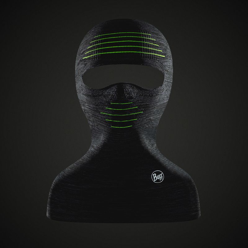 Балаклава тонкая Buff Balaclava Dryflx Black Фото 3