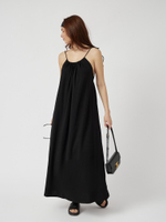 Сарафан макси из хлопка с открытой спинкой