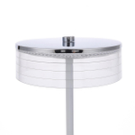 8252/1TL LEDIO LN25 393 серебро/белый/прозрачный, металл/акрил Настольная лампа LED 7W 400К 220V SATIANA