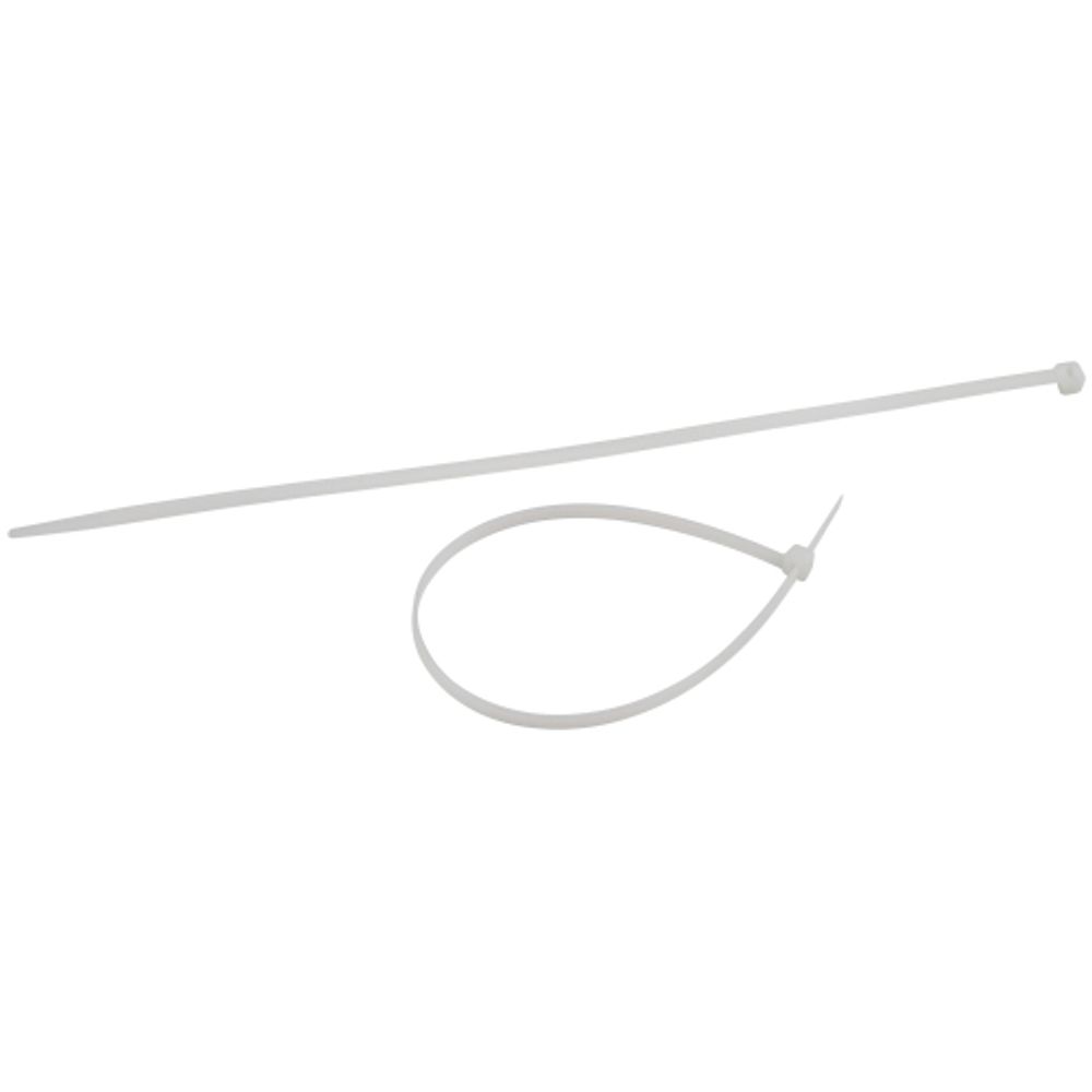 Кабельная стяжка ЭРА NO-225-201 (хомут) нейлоновая 4.8 х 400 мм белая (25 шт/уп) | Кабельные стяжки (хомуты)