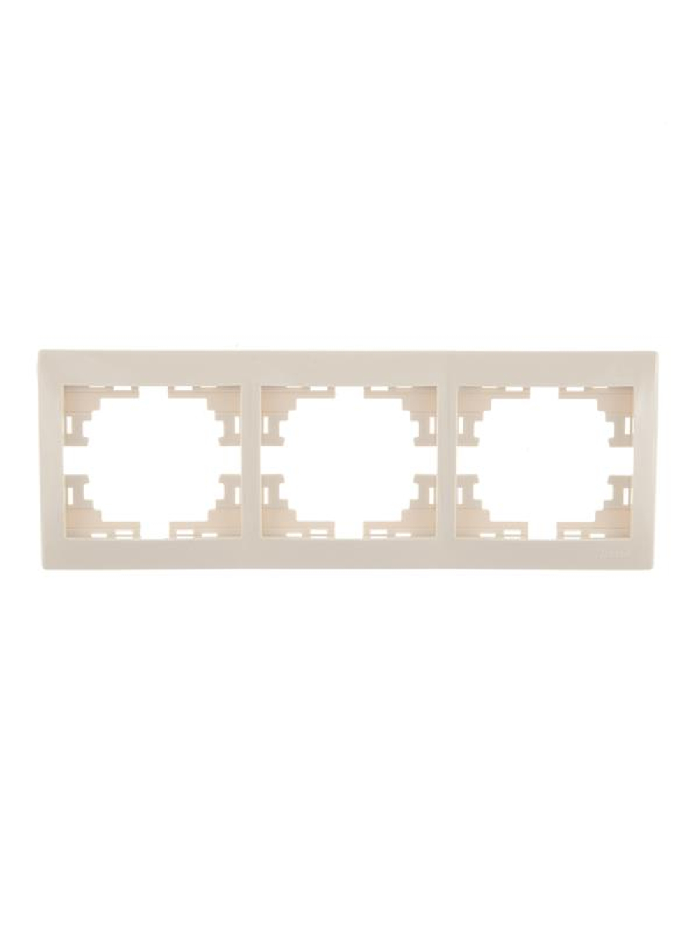Рамка 3-м Mira горизонт. крем. LEZARD 701-0300-148