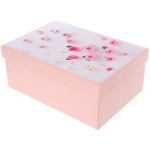 Коробка подарочная «Розочки» 23*16*9.5 см, Розовый
