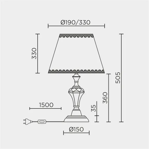 Настольный светильник LED4U L9916 GD