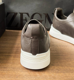 Кеды кожаные Zegna