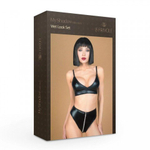 Эротический комплект белья Wet Look Le Frivole My Shadow, S-M (лиф, трусики)