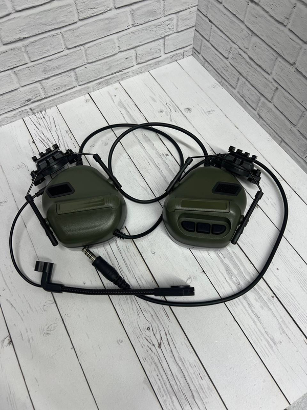 Тактические наушники HEADSET V / олива