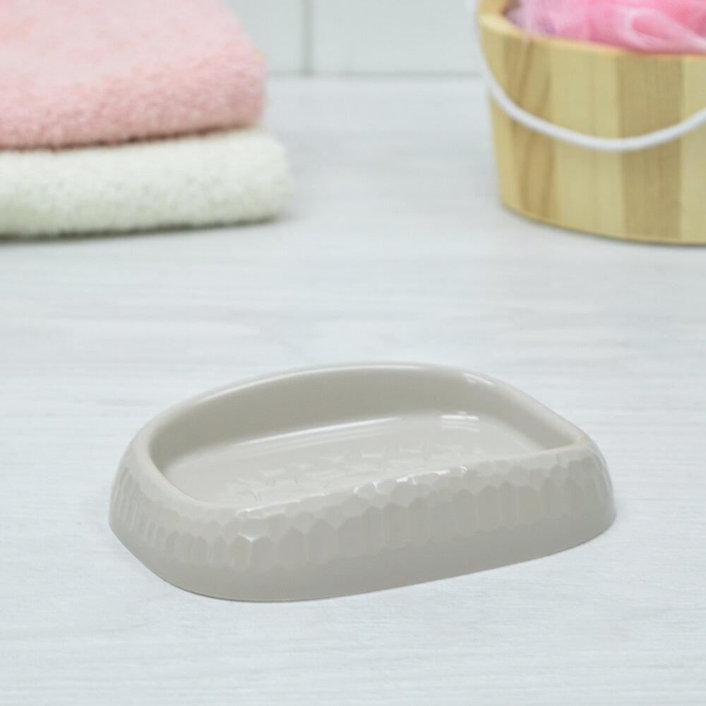 Мыльница "Tule" бежевая