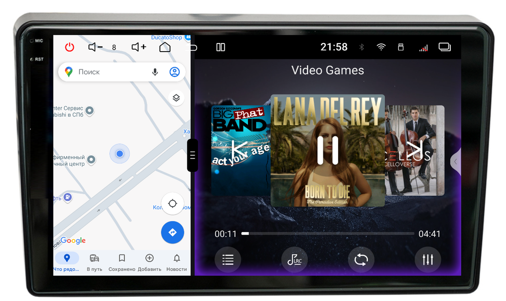 Магнитола для Mitsubishi Outlander 2002-2008 - Redpower 85240 PRO/PROmax ТОП звук, 2K QLED, Android 14, CarPlay, 4G SIM-слот
