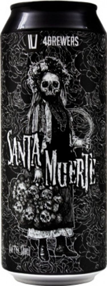 Пиво 4 Пивовара Санта Муэртэ / 4 Brewers Santa Muerte 0.5л - 6шт