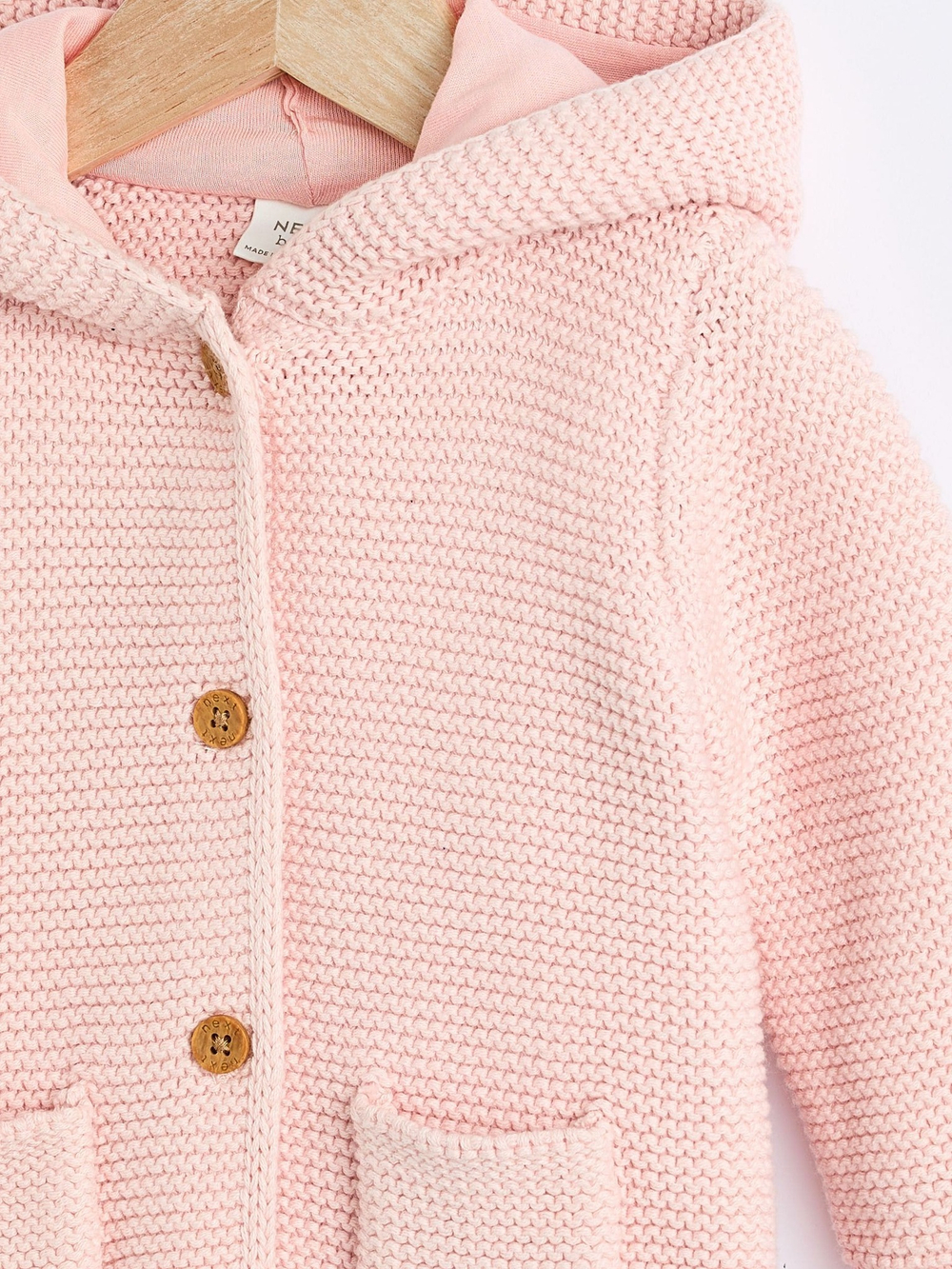 Кардиган с капюшоном для малышей Next Q99-771, Розовый