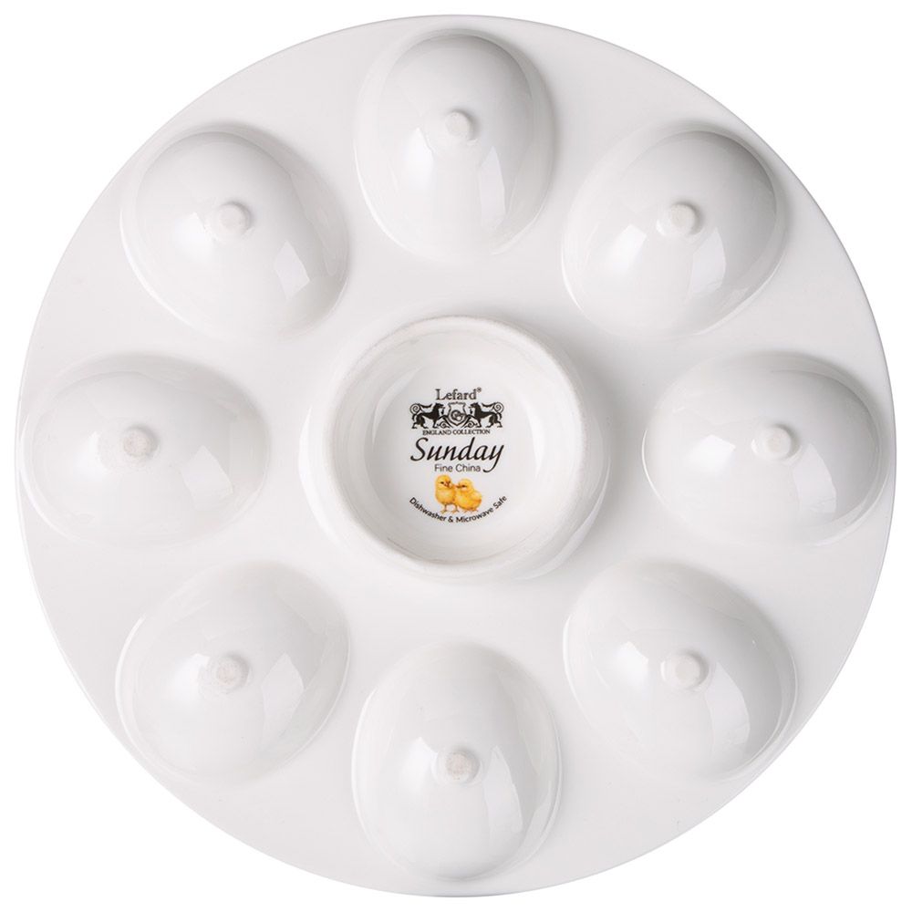 БЛЮДО ДЛЯ 8 ЯИЦ LEFARD "SUNDAY" 22 СМ (КОР=18ШТ.)