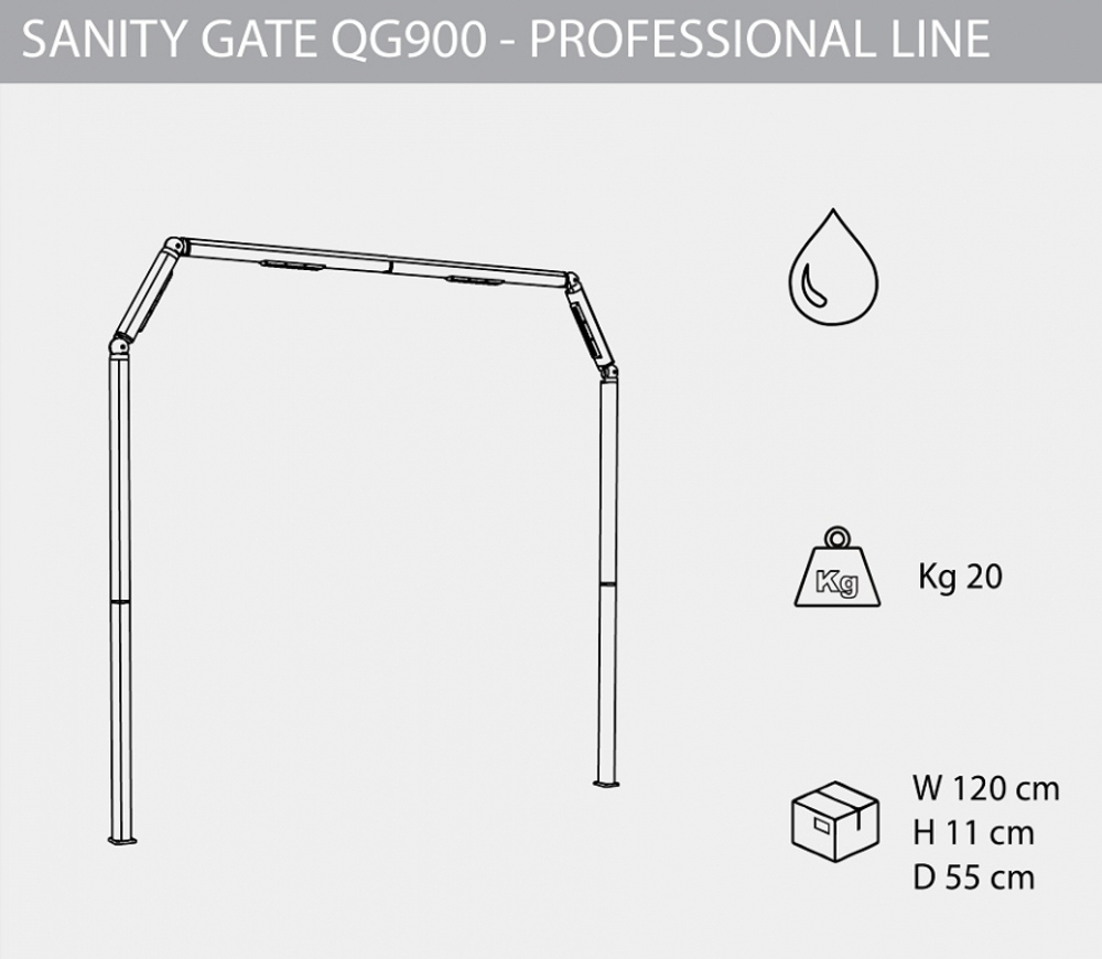 Душ уличный Arkema Sanity Gate QG900, белый