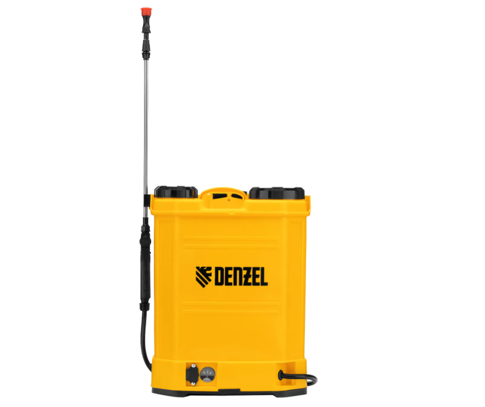 Опрыскиватель ранцевый аккумуляторный DENZEL D-16LA, 16 л, щелочной акк, 12 В, 8 Ач