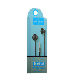 Наушники Hoco M18 Gesi Metallic Universal Earphone with mic (1.2 м) с микрофоном Black Черные