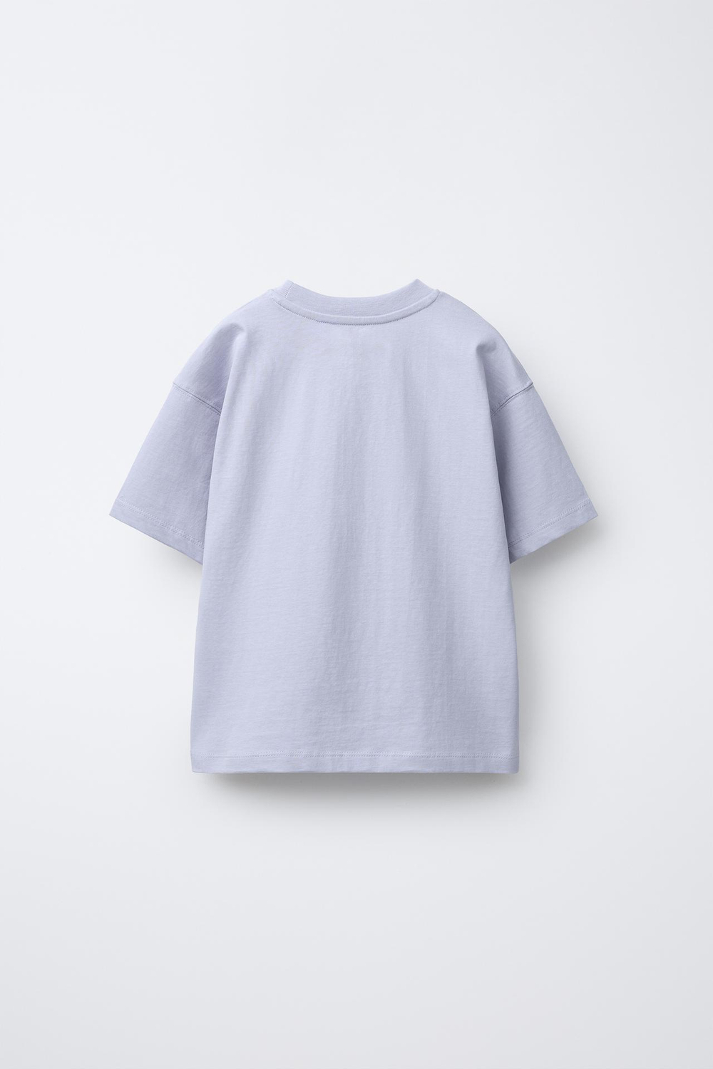 ZARA ФУТБОЛКА С ПРИНТОМ, СИРЕНЕВЫЙ