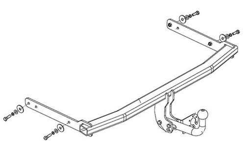 Фаркоп на VOLKSWAGEN JETTA (2011) (без электрики, паспорт/сертификат в комплекте) Автос.VW 32