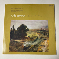 Винтажная виниловая пластинка LP Schumann Шуман Симфония Sinfonie Nr. 2 C-dur Op. 61 / Ouverture Zu Shakespeares Julius Casar Op. 128 (ГДР 1975)