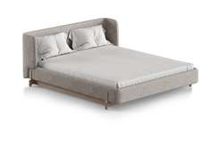 Кровать Basic спальное место 160*200 см (бежевый, рогожка)