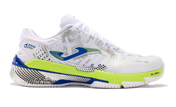 Мужские кроссовки для Падел Joma Slam 2402 - white/lemon/fluor royal
