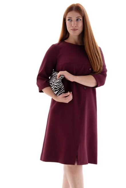 Платье женское 1977АП, бордовый #89Бор051977АП