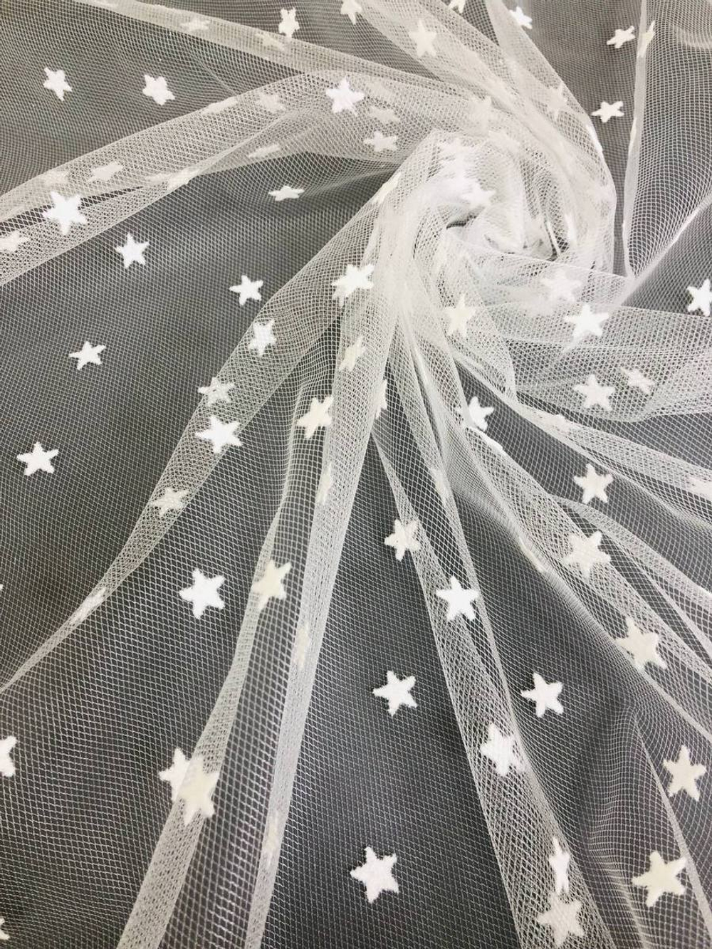 Фатин флок звезда, белый