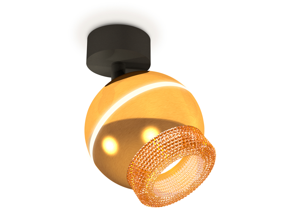 XM1105010 PYG/SBK/CF золото желтое полированное/черный песок/кофе MR16 GU5.3 LED 3W 4200K