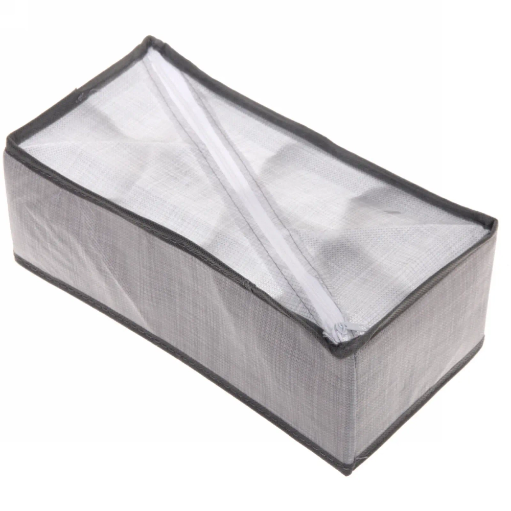 Кофр - органайзер для хранения вещей «ЭФОЛТ», цвет пыльно - серый, 8 отделений, 29*14*10см